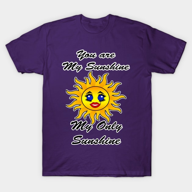 You are my Sunshine Kawaii Sun T-Shirt by artbyomega